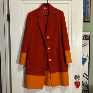 Authentic Gallo Casentino wool red coat women’s size XL